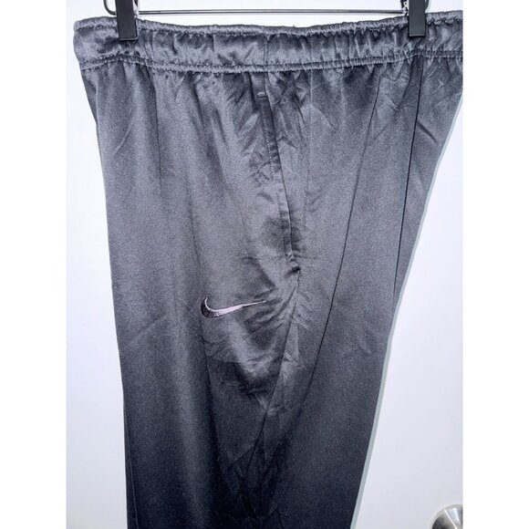 Nike Jogger Pants Women’s Size Large Dri-Fit Black Polyester Fleece Lined - Picture 7 of 12